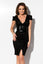 BLACK FLORAL DRESS RN 2267