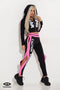 ACTIVEWEAR SET WITH PINK NEON INSERTS  7191/7192