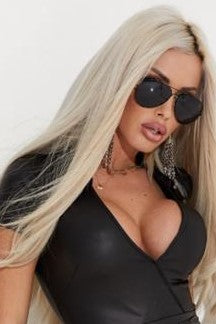 LEATHER BODYSUIT 7204B