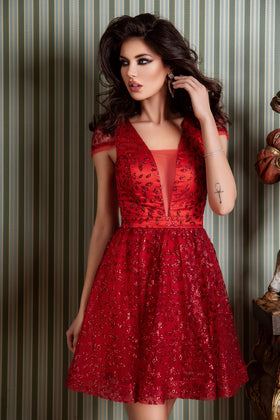 GLASS FLOWER DRESS RN 2257