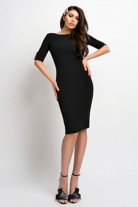 BLACK DRESS  RN 2313