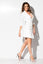 WHITE BLAZER DRESS WITH BLACK BUTTONS RN 2273